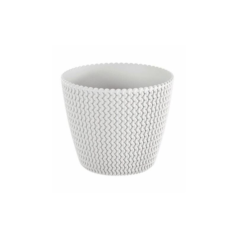 

Maceta redonda 8L Prosperplast Splofy de plastico en color blanco, Ø25,9 x 22 cm