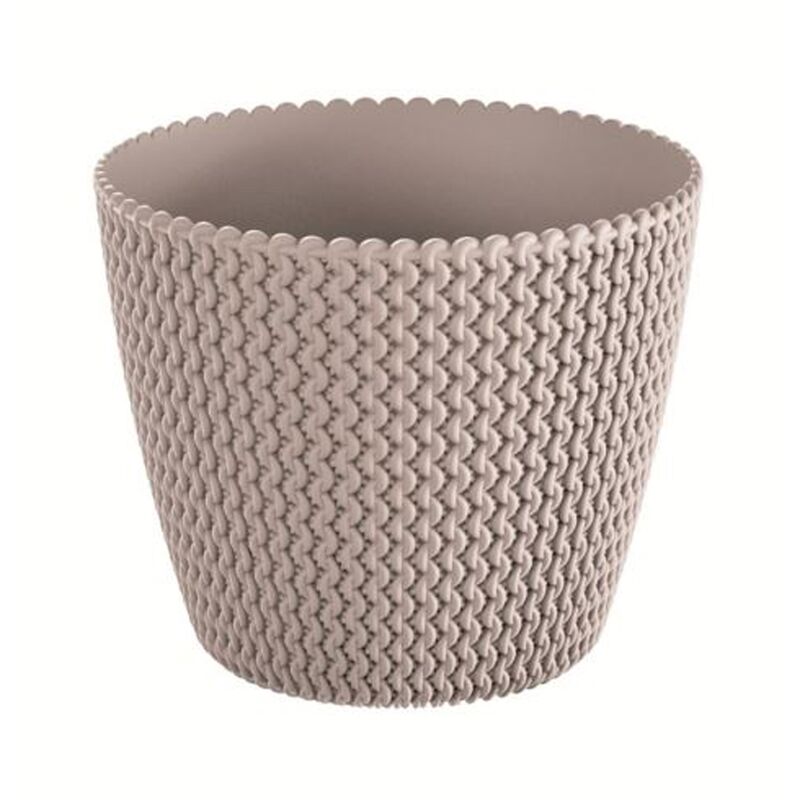 

Maceta redonda 8L Prosperplast Splofy de plastico en color mocca, Ø25,9 x 22 cm