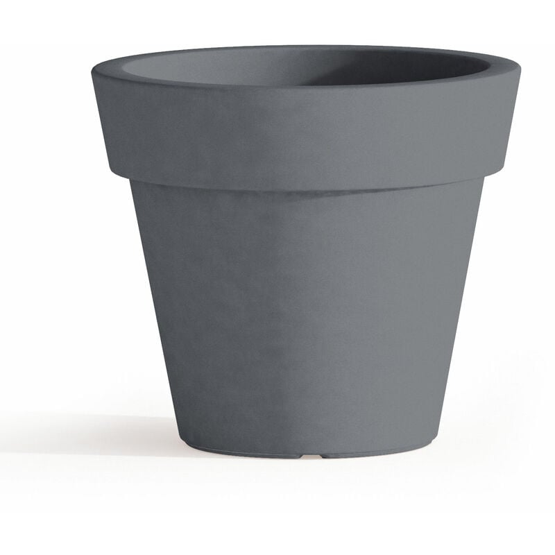 

Maceta redonda de resina h 45 mod. Begonia gris