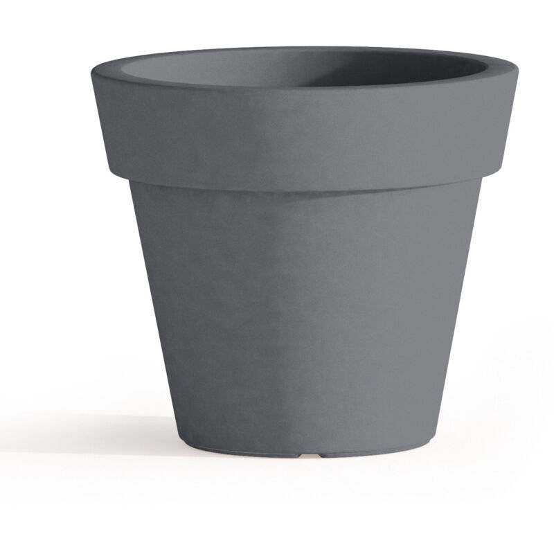 

Maceta redonda de resina h 95 mod. Begonia gris
