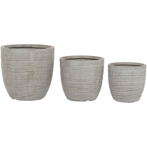 Maceta Set 3 Magnesia Fibra Vidrio 45X45X43,5 -20Ê