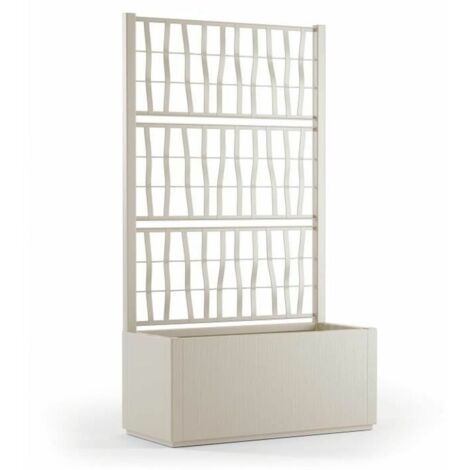 Maceta Starwax Blanco Rectangular 80 cm