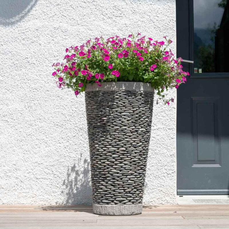 

Maceta tiesto jardinera cónica piedra 80 cm jardín exterior zen