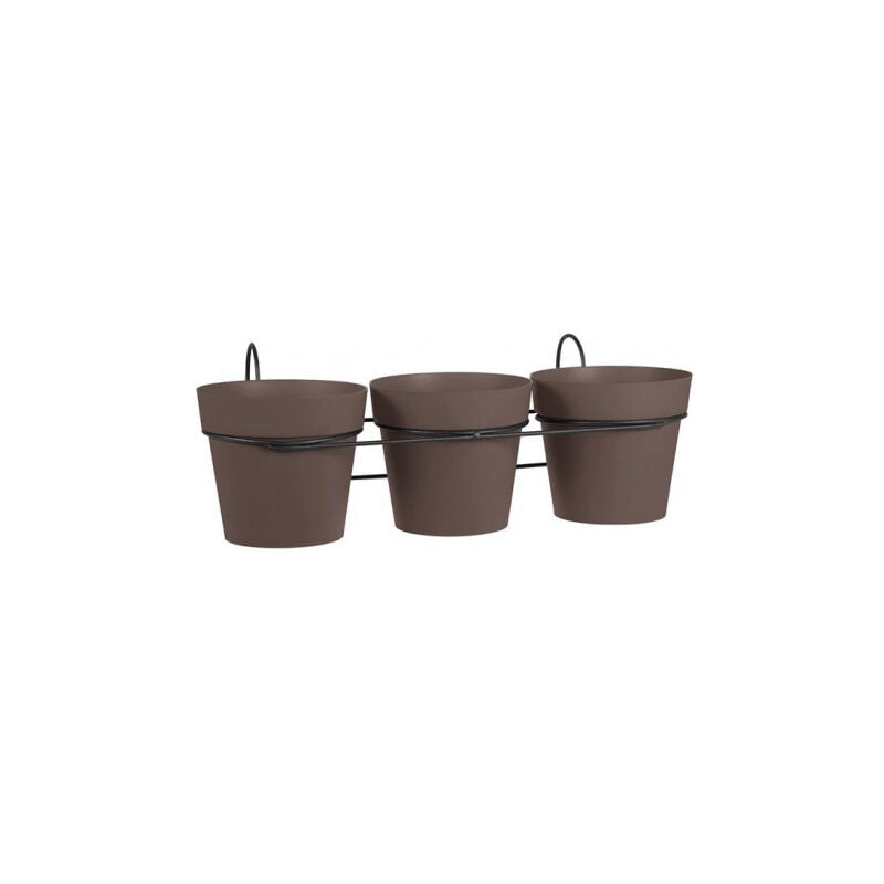 

Eda - Macetas Toscane 13 Cm + Soporte Beige