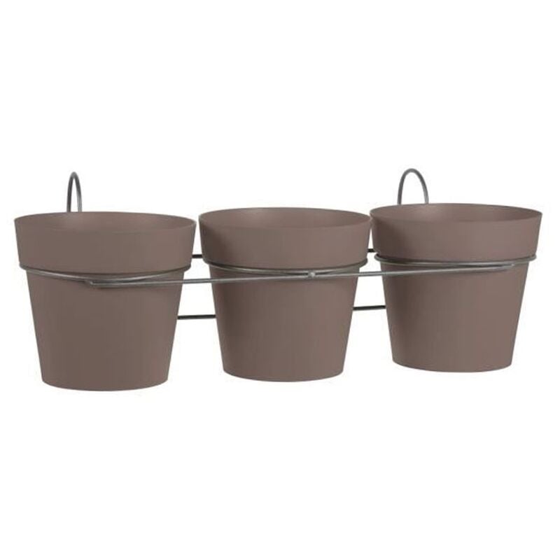 

Eda - Macetas Toscane 15 Cm + Soporte Beige