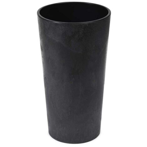 Maceta Urbanika de hormig贸n negro, 46 鈥嬧�媥 25 cm.
