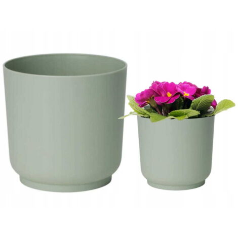 Maceta verde mate ECO RECICLADA Satina 15x14,9cm