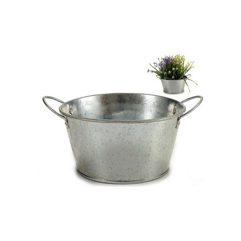 

Maceta zinc Plateado (20 x 10,5 x 27,5 cm)