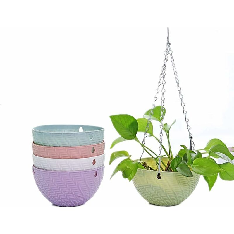 

Macetas colgantes Juego de 5 macetas de interior y exterior para plantar o almacenar, suculentas o plantas acuáticas Macetas de plantas, contenedor
