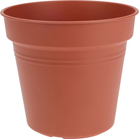 MACETAS PLASTICO MARRON 15x14 CM LOTE 3