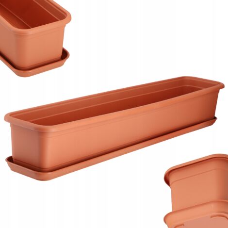 Macetero Balcón KADAX 80cm + Soporte