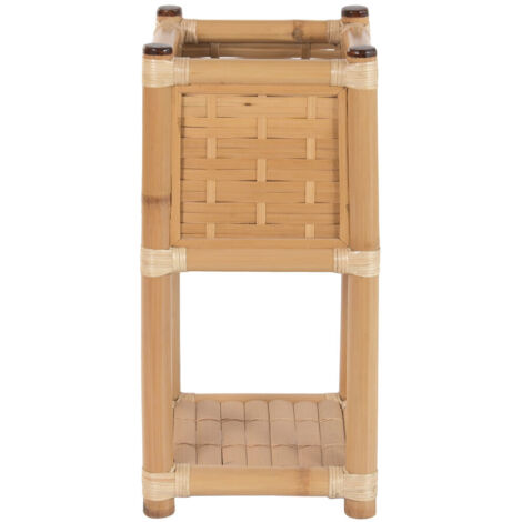 Macetero Bambu Ratan 35X35X76 Natural