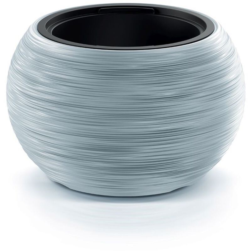 Macetero Grey, avec dépôt, collection Furu, 43,5 x 43,5 x 27,5 cm, capacité de 11 l. - Gris