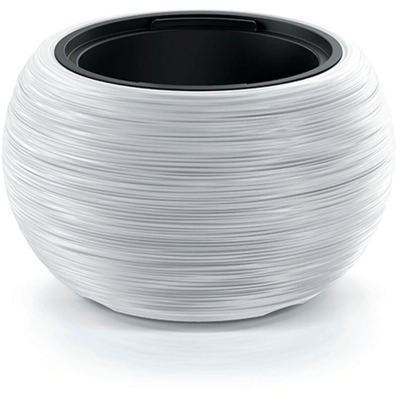 Pot de Fleurs Blanc avec réservoir Collection Furu 37,8 x 37,8 x 23 cm, capacité 8 l. - Blanc