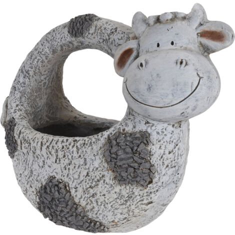 MACETERO CESTA VACA 40x20x36 CM