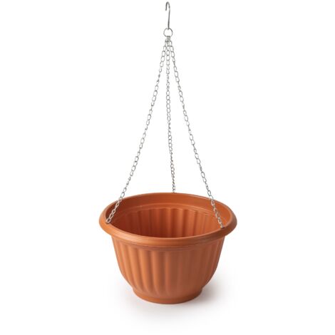Macetero Colgante de plástico 20 cm Marron