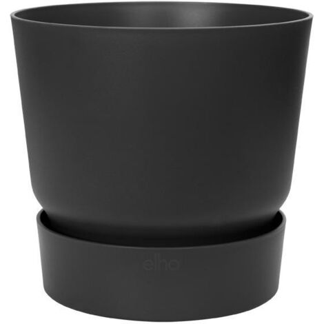 Macetero con plato integrado Greenville Elho Antracita 30 cm