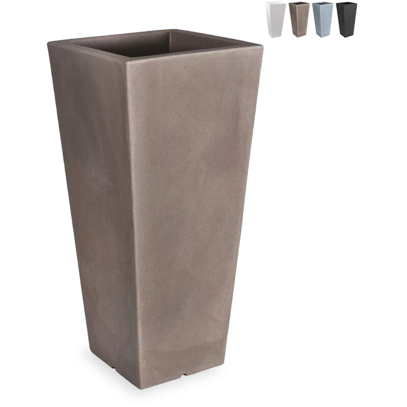 

Maceta cuadrada para plantas alta 85 cm macetero diseño jardín terraza Hydrus | Marrón