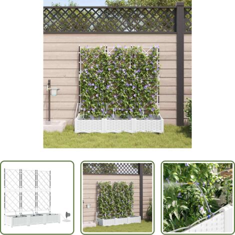 Macetero de acero -  Macetero de Jardín 3 pcs Acero