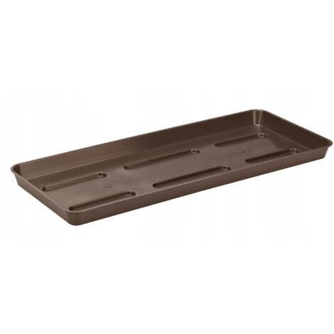 Macetero de balcón marrón de 40 cm