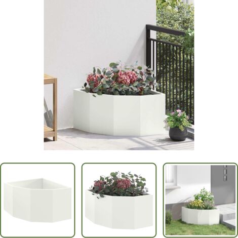 Macetero de jardín -  Macetero de Esquina 60 x 60 x 35 cm Acero