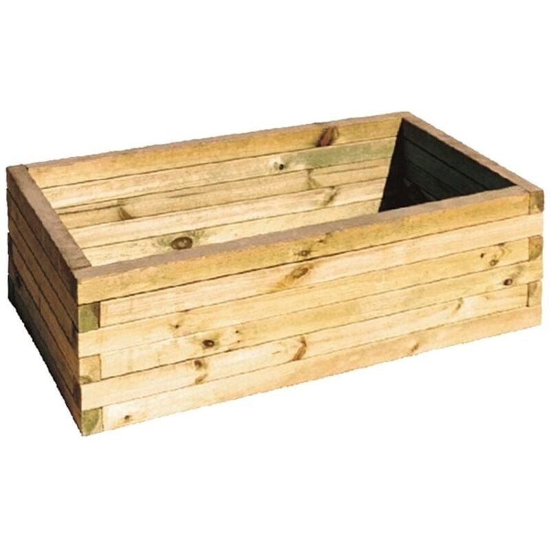 

Macetero de Madera Rectangular - Grande