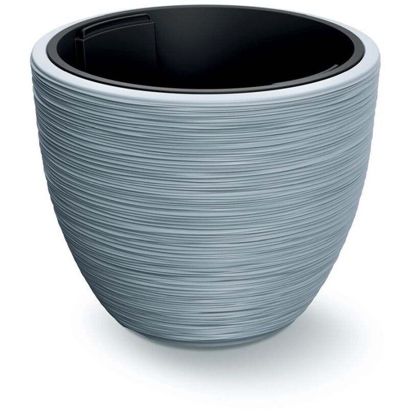 Macétero Gray, avec dépôt, collection Furu, 56,9 x 56,9 x 44,5 cm, capacité de 92 l.