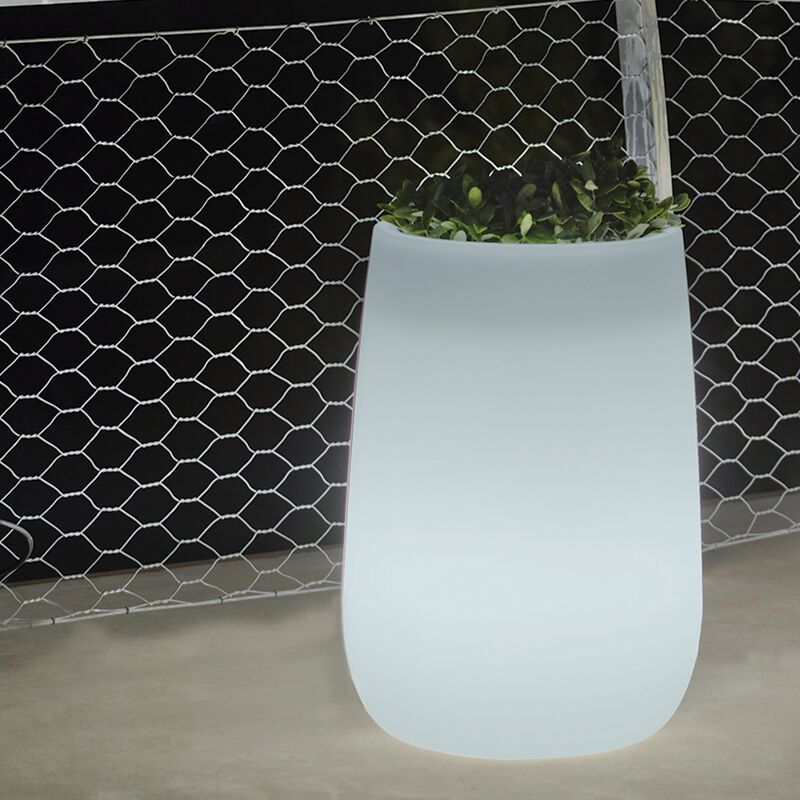 

Macetero iluminado Hight Solar+Batería recargable - Moovere