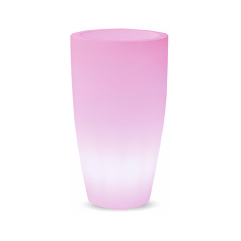 

Macetero iluminado Moovere 90 Blanco Traslúcido bateria recargable