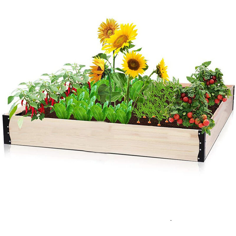 

Macetero Jadinero de Madera 226x55x25cm, Herramienta Auxiliar de Jardinería para Vegetales Flores