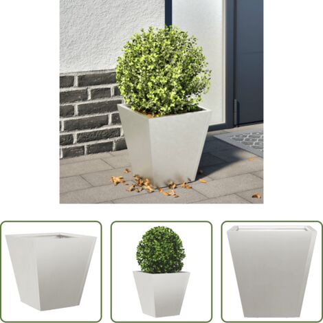 Macetero -  Jardinera hexagonal de acero inoxidable 30x30x30 cm