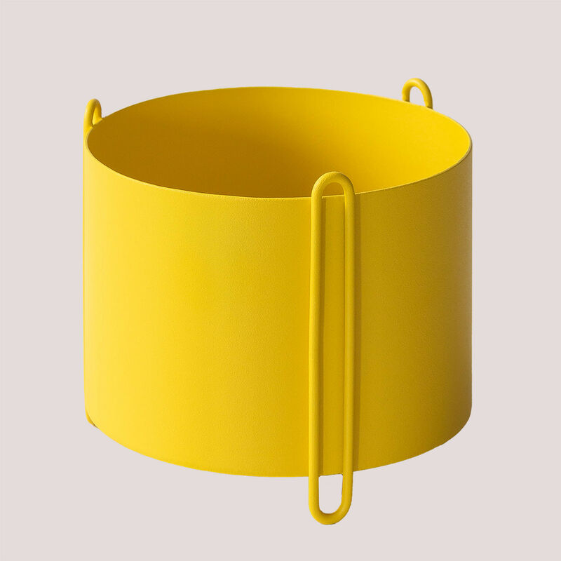 

Macetero en Acero Katri SKLUM - Amarillo Fresia Mate