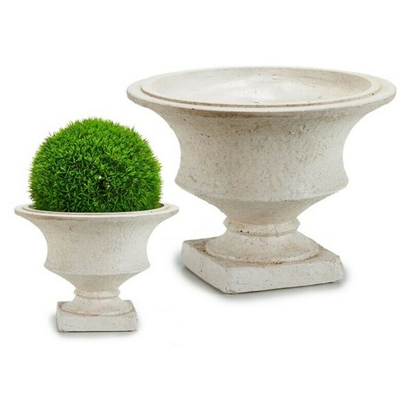 

Macetero Mediano Resina Crema 6 L (26 x 18,2 x 26 cm)