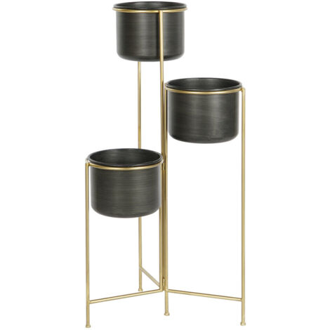 Macetero Metal 30X21X80 Dorado MC205996