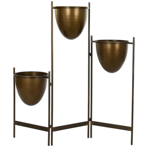 Macetero Metal 35X26,5X105 Cobrizo MC196133