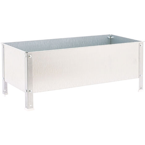 Macetero metálico SIMON GARDEN (41x120x60cm) GALVANIZADO