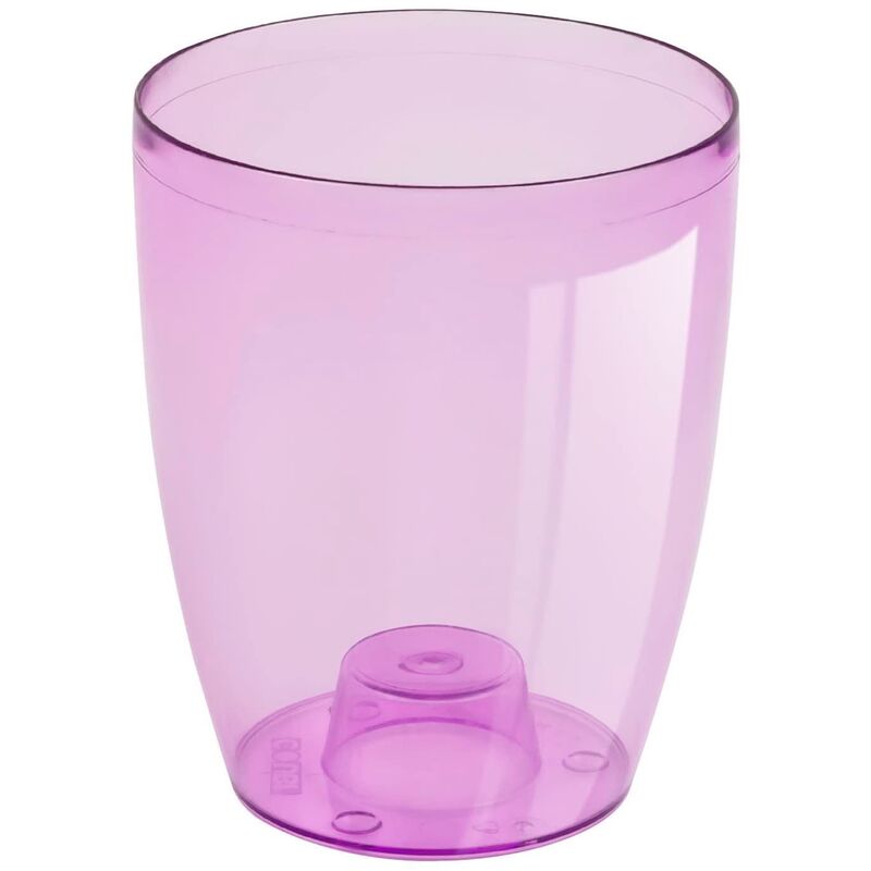 

Prosperplast - Macetero orquídea de plastico Coubi Orchid en color violeta transparente 13,2 (largo) x 13,2 (ancho) x 16 (altura) cm