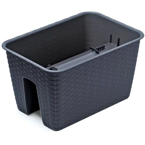 MACETERO PARA BALCÓN RATOLLA BOX 396mm ANTRACITA