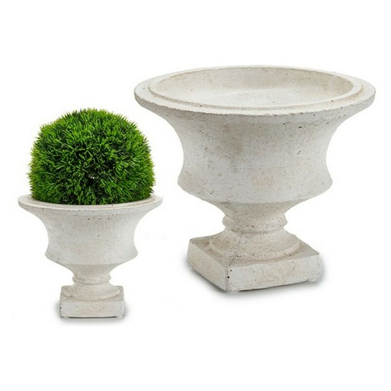 

Macetero Pequeño Resina Crema 3 L (20,2 x 16,5 x 20,2 cm)