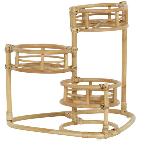 Macetero Ratan 48X28X45 3 Macetas Natural MC205410