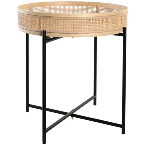 Macetero Ratan Metal 43X43X46 Natural MC203587