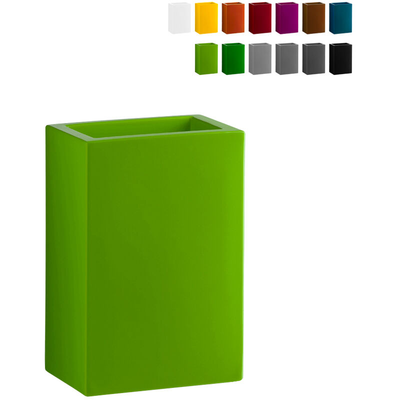 

Macetero rectangular de diseño moderno Base Pot 40 Color: Verde - Slide