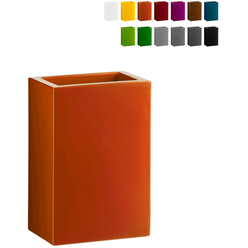 

Macetero rectangular de diseño moderno Base Pot 70 Color: Naranja - Slide