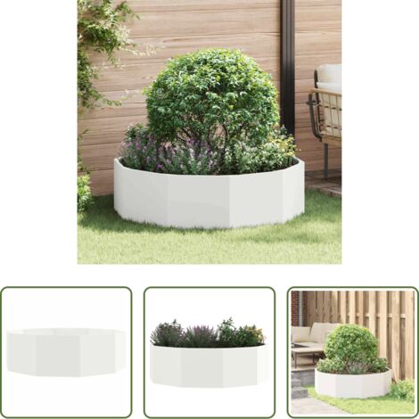 Macetero redondo -  Jardinera 120 x 120 x 35 cm Acero