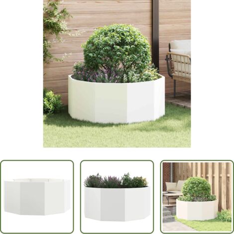Macetero redondo -  Jardinera 120 x 120 x 50 cm Acero
