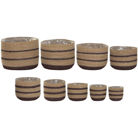 Macetero Set 9 Seagrass 35X35X29 Natural