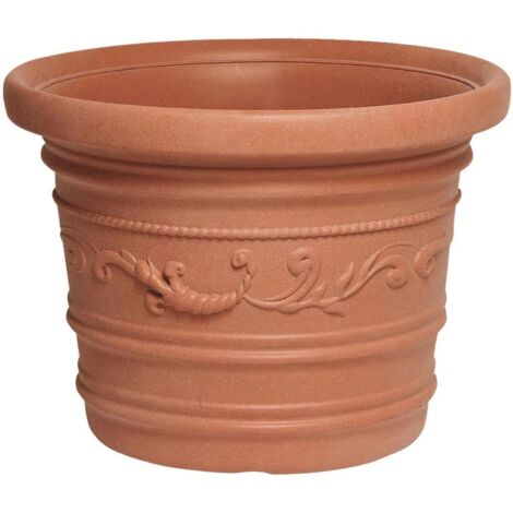 Macetero Terracota Resina Redondo