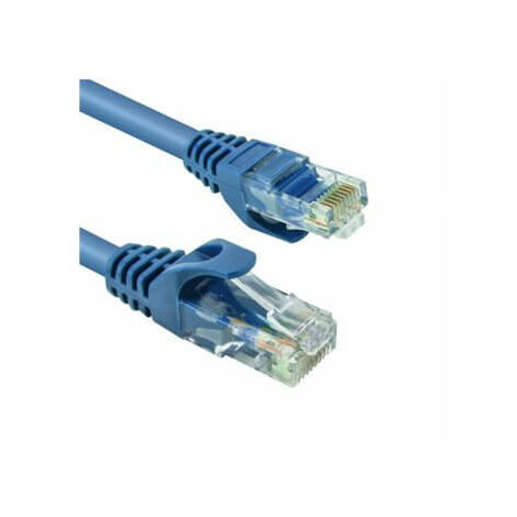 Mach Power Cavo Lan Ethernet UTP Cat.6 1m in rame 24awg, Colore Blu