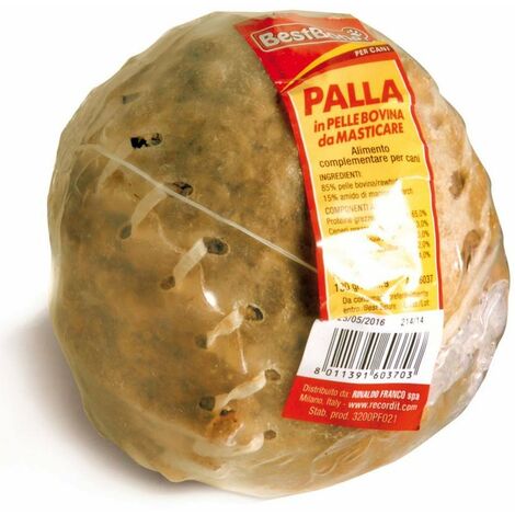 Mâcher une balle de baseball en peau de vache 130 g pour les chiens