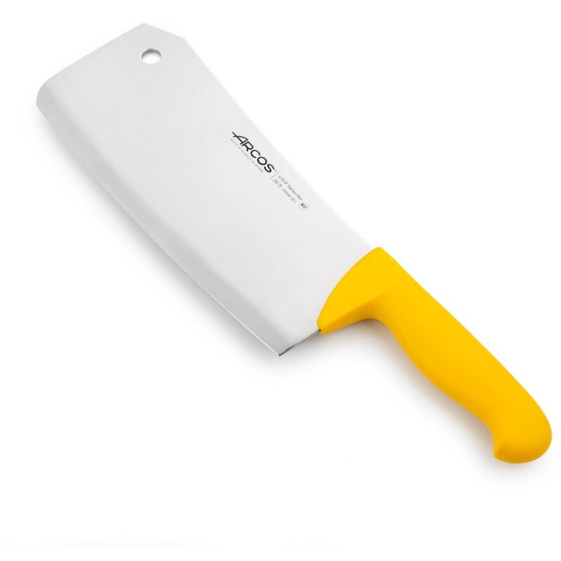 Macheta Arcos Couleur - Prof 297500 acier inoxydable Nitrum et mango Feuille polypropylène jaune ergonomique et lame de 24 cm, 4 mm d'épaisseur dans